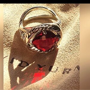David Yurman Garnet Infinity Ring